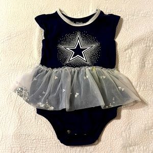 Dallas Cowboys baby girl tutu onesie 18m
